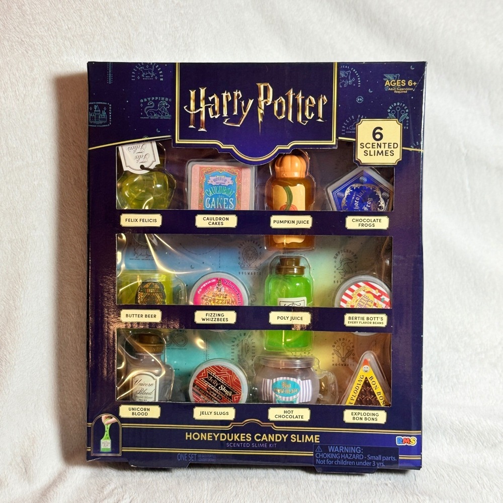 Harry Potter Honeydukes Candy Themed SLIME (6 are Scented) Hard to Find Set NIB